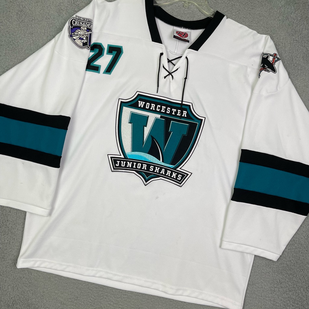Vintage Worcester Junior Sharks Hockey Jersey